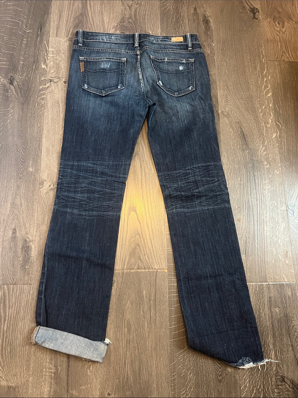 PAIGE size 28 Indigo Straight-Leg Jeans